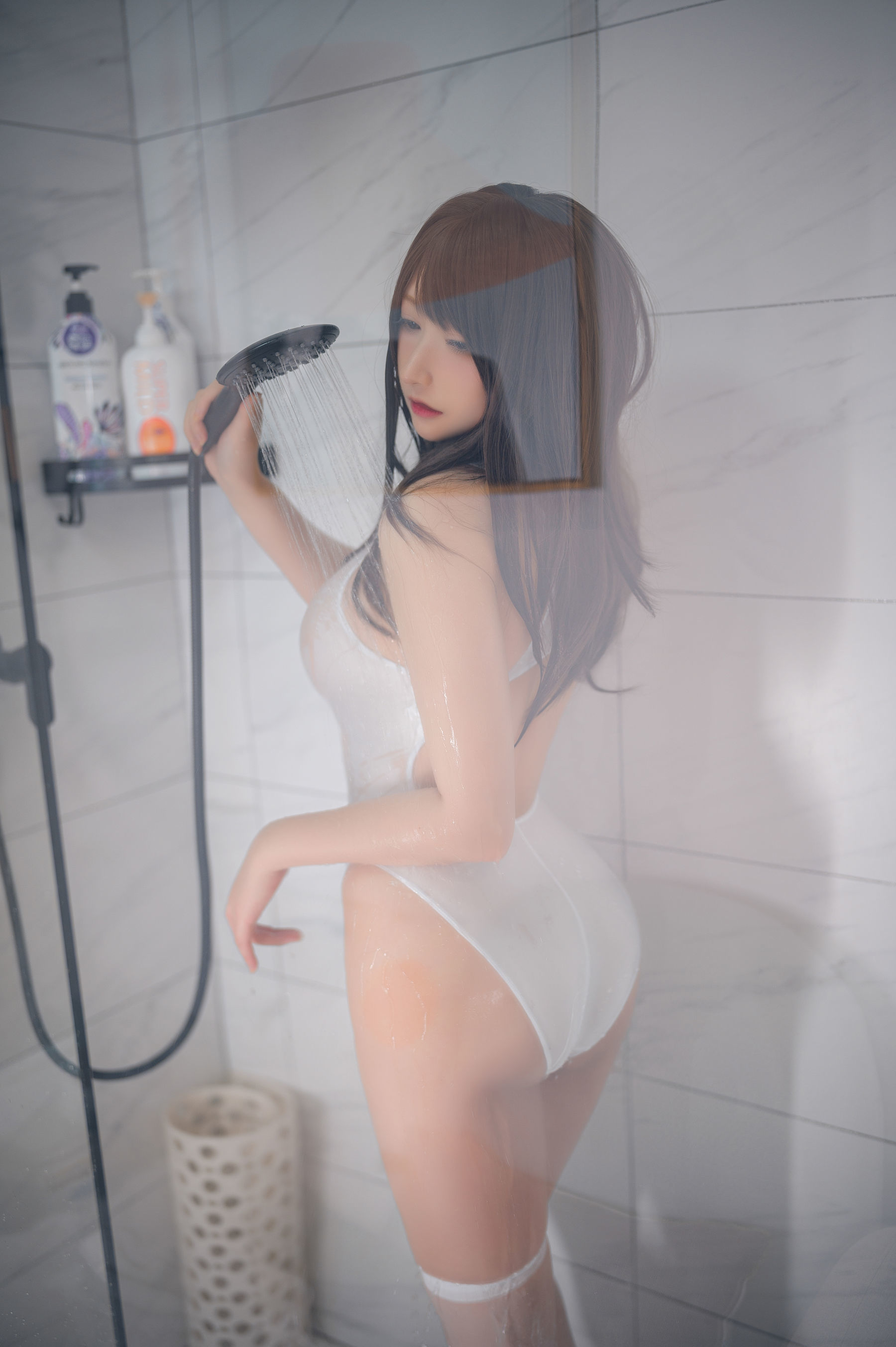 [网红COSER]念念_D–白色竞泳写真集插图2